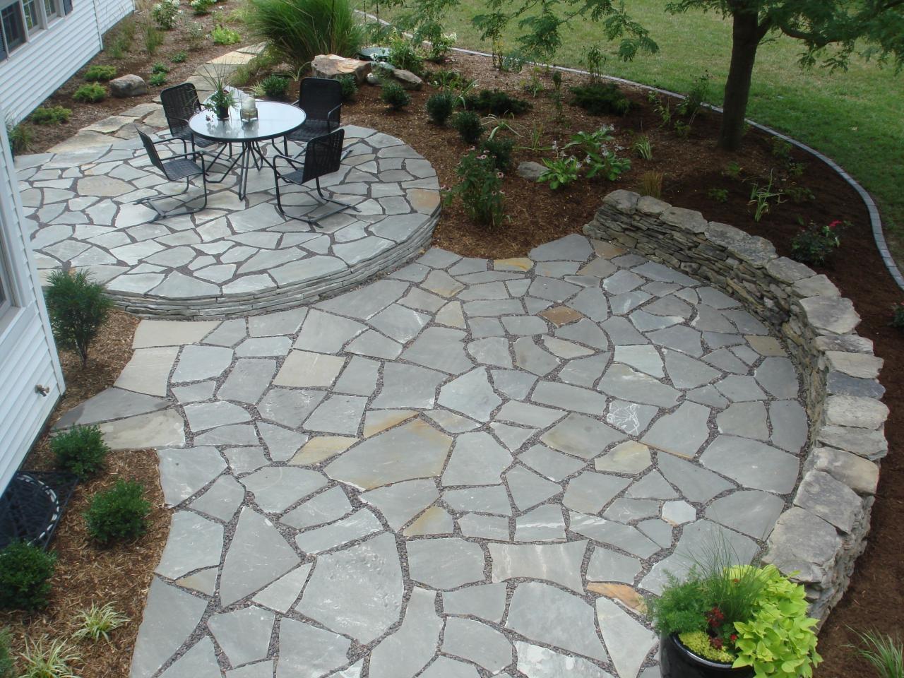 Flagstone pavers patios paving paver steps landscaping irregular walkway garden retaining gravel boulders limestone cobblestone types laid walkways sandstone addition