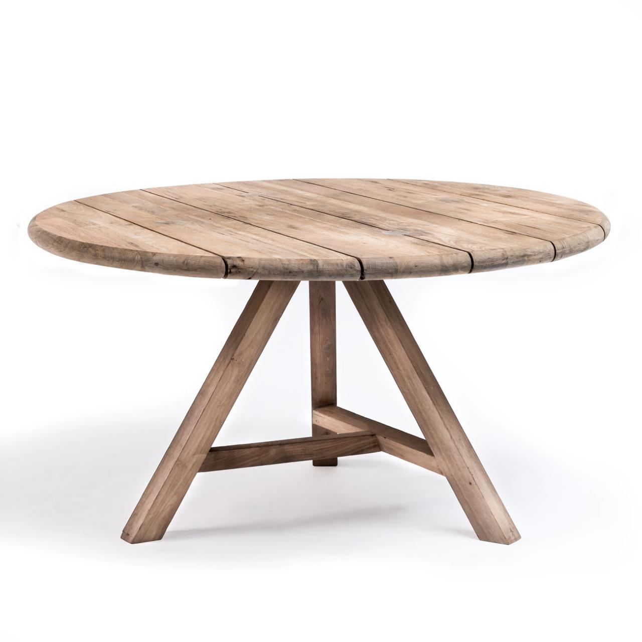 Teak garden dining table