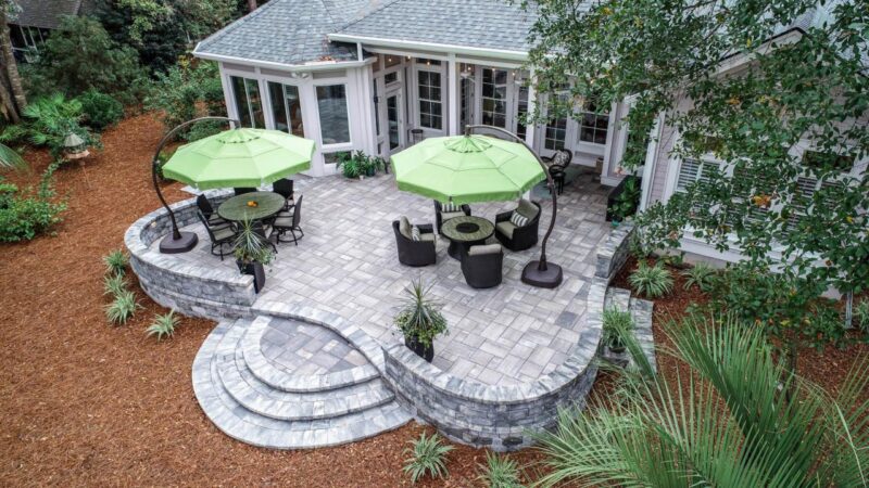 Paver pavers cost budgetdumpster landscaping retaining brick walls fire costs hardscape driveway riverside