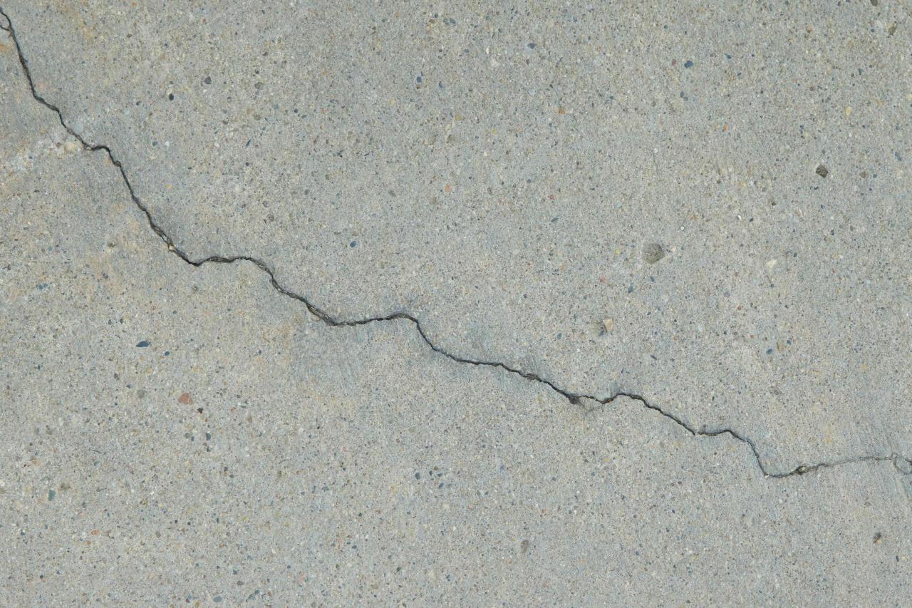 How to repair large cracks in concrete patio