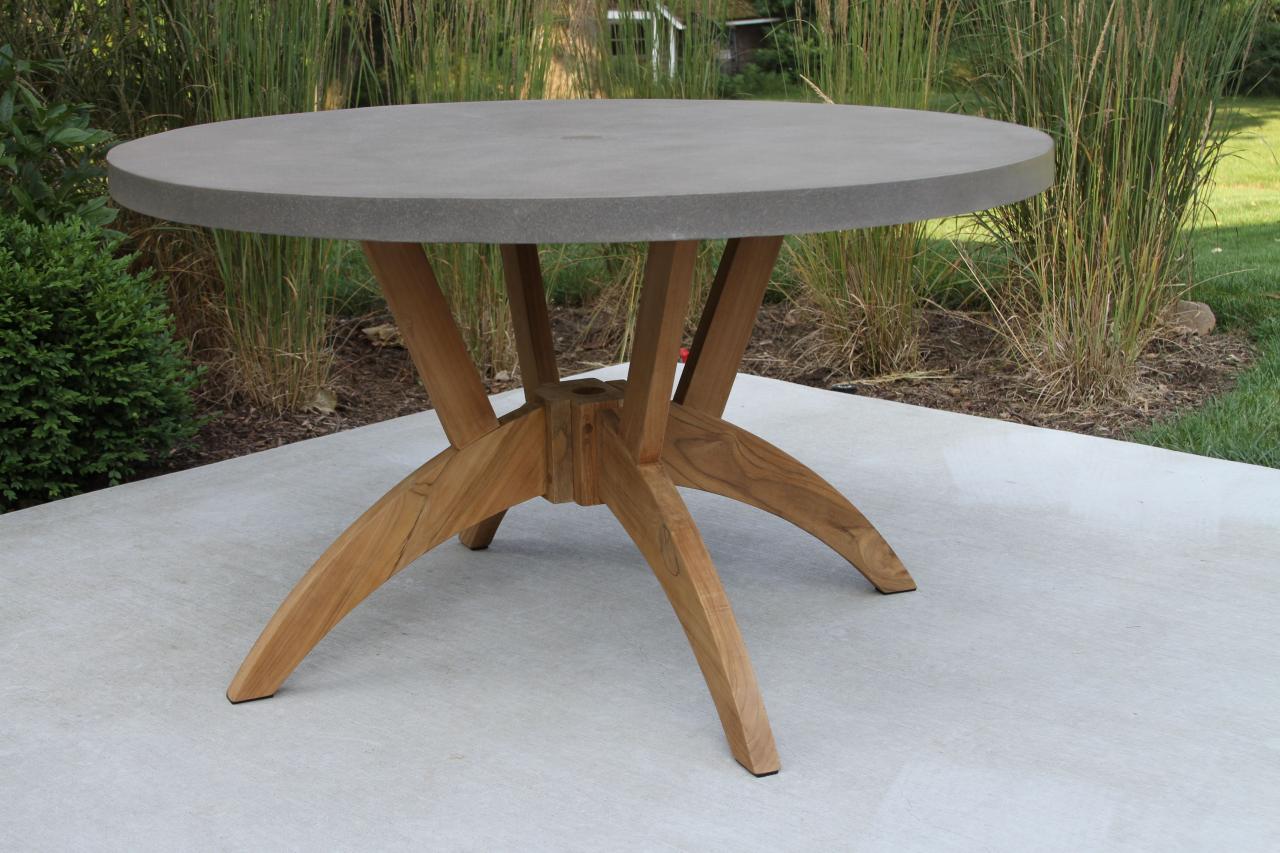 Teak garden dining table
