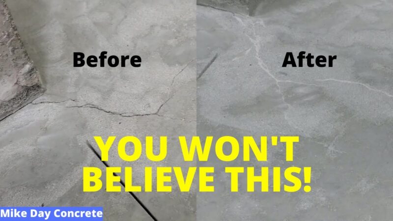 Cracked driveway cement