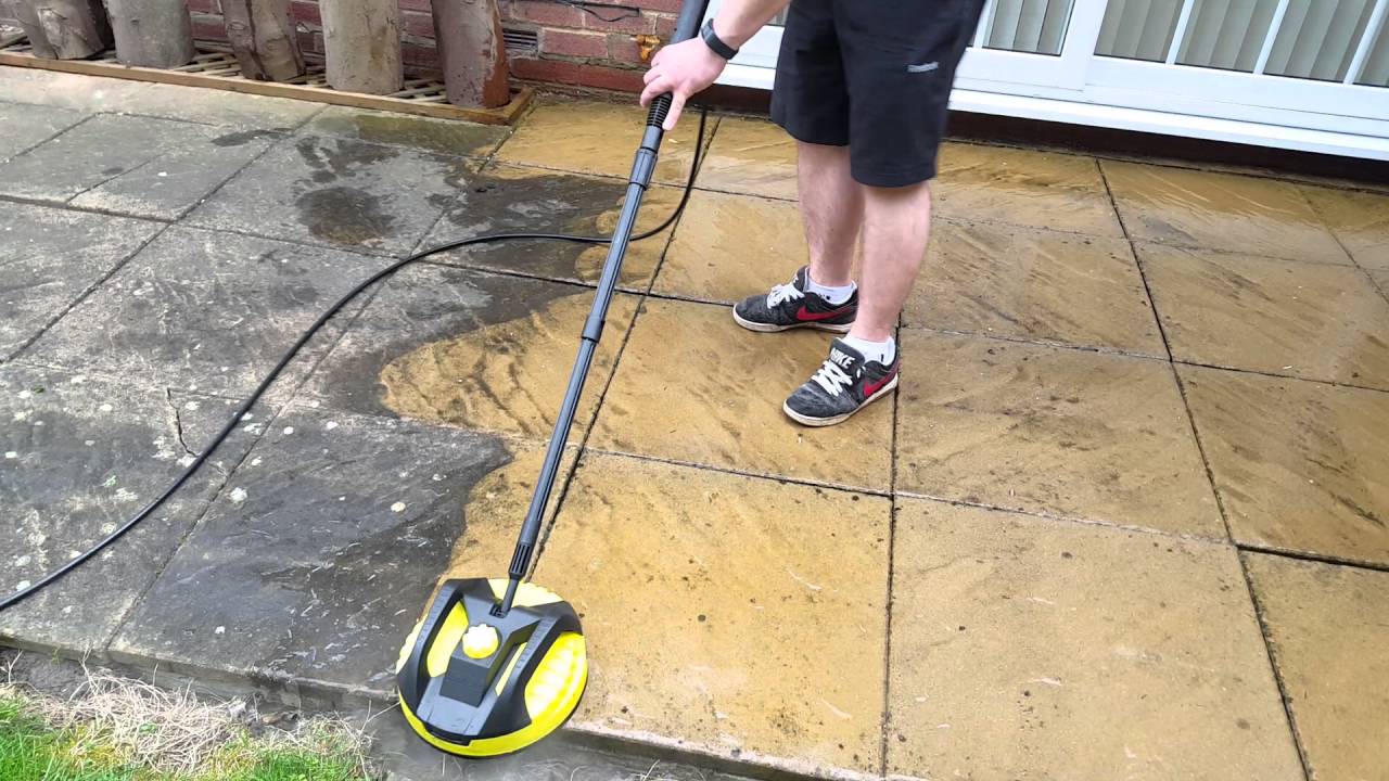 Patio washing power surface cleaner