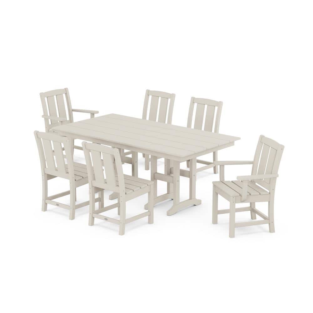 Polywood lakeside 7 piece farmhouse dining set